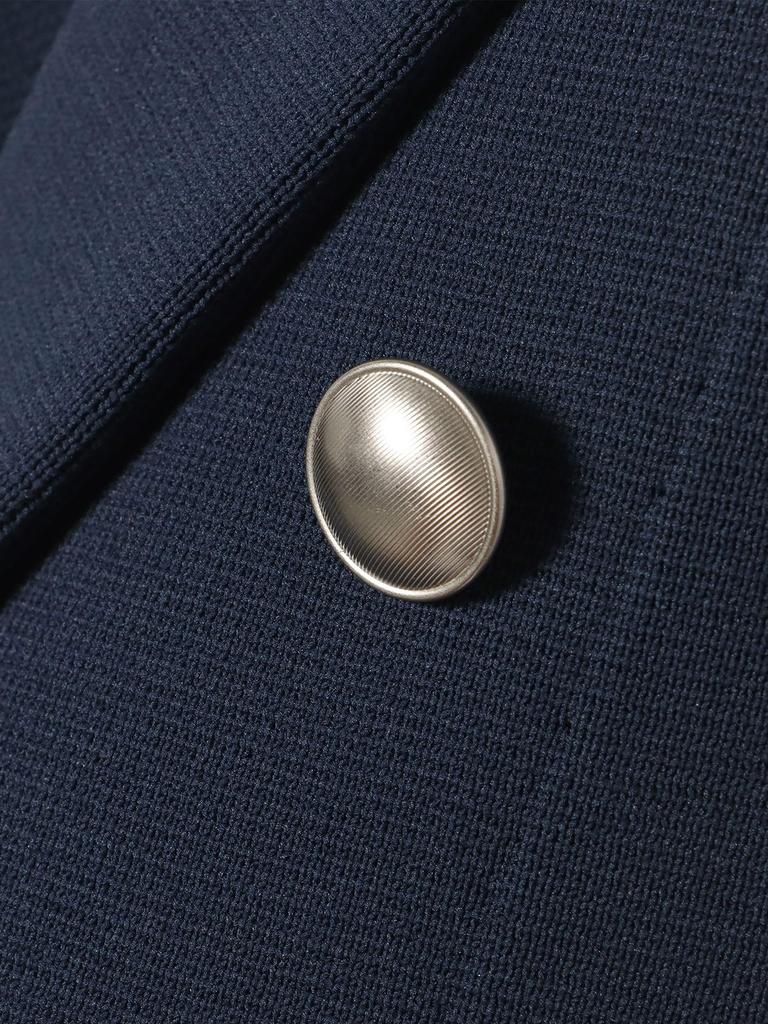 Knit PURPLE LABEL Milan Rib Knit Double Jacket NAVY L [BEAMS GOLF] L/S Men's