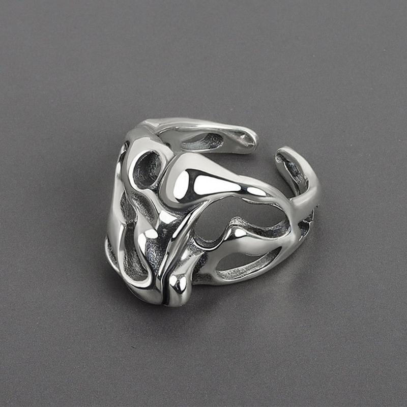 Two Hands Than Heart Rings Punk Gothic Hip Hop Band Jewelry Charm Gift Statement Promise Anniversary Ring for Women Men