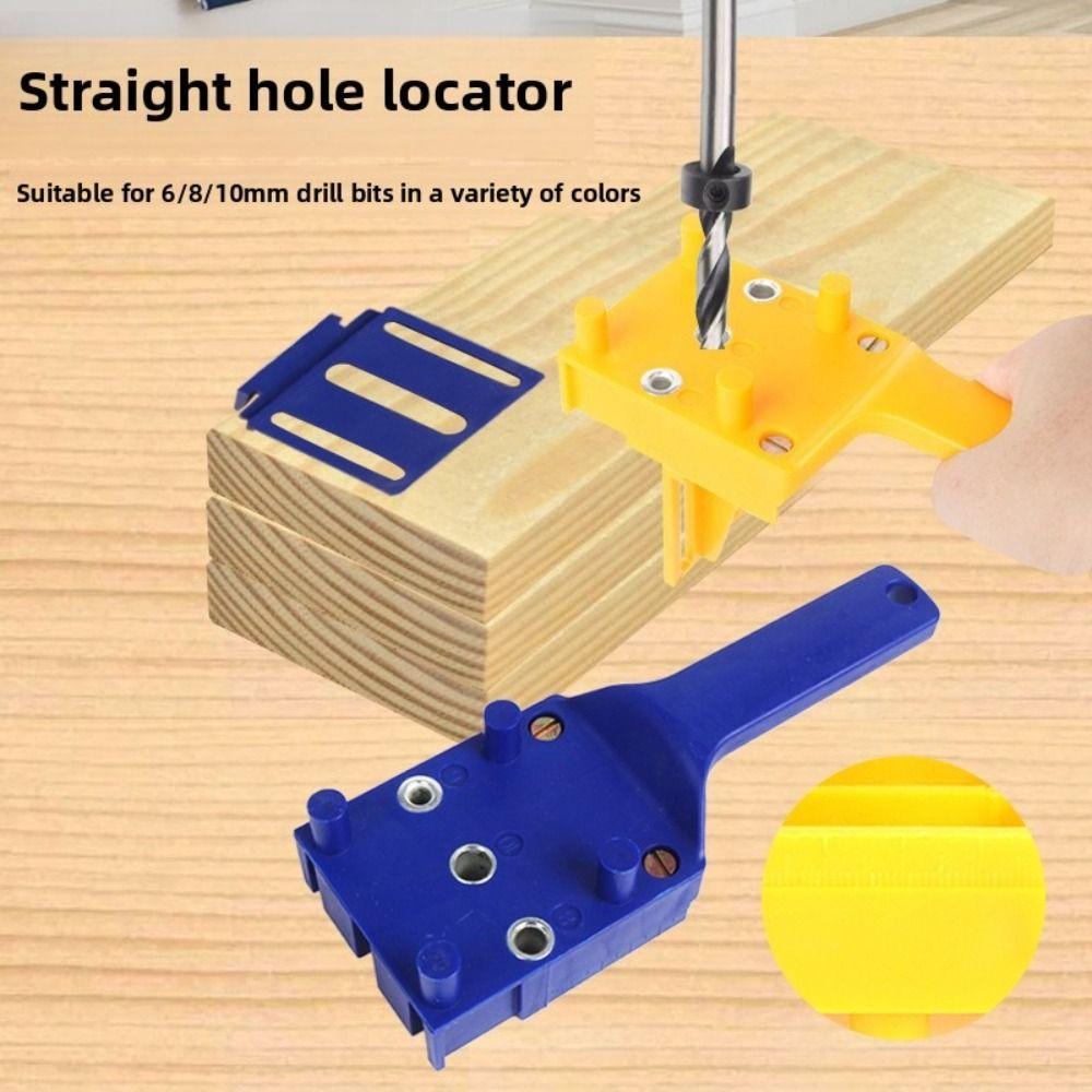 Drill Locator Wood Doweling Jig Handheld Carpenter Clamp Drill Guide Carpentry