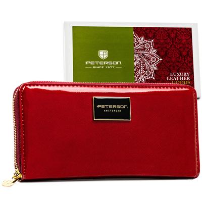 Women's Leather Wallet PTN PH25-1-SAF-4801 Red