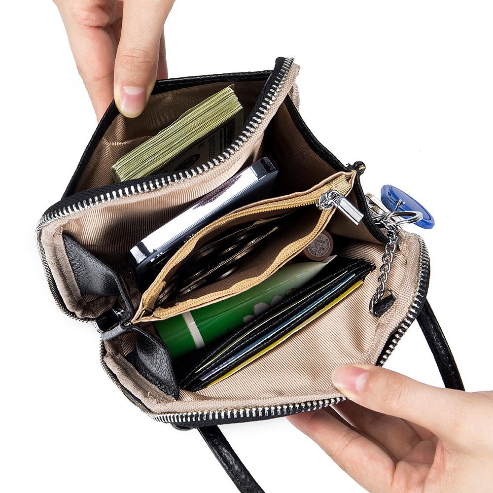Neue Nischendesign Handy-Tasche Damen einfache Mode Schulter Umhängetasche Mini-Tasche Damen