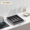 Cross-Border Kitchen Cutlery Set with Dustproof Storage Box and Drawer Divider