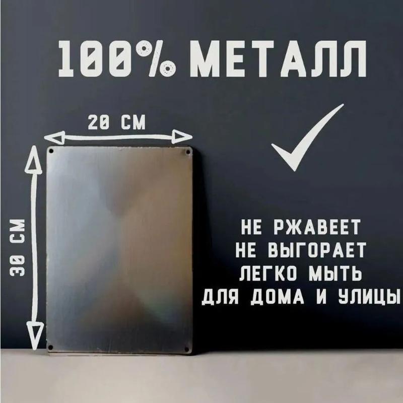 Tin Sign Wall Art Retro Metal Painting Home Decor 20x30cm