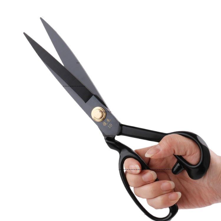 9-12 Inch Sewing Scissors: Manganese Steel, Soft Handle, for Household and Industrial Use