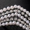 Glinting Rhinestones Headband Luxurious Pearls for Pageant Prom Bridal Wedding Bridal Wedding Hair Accessories