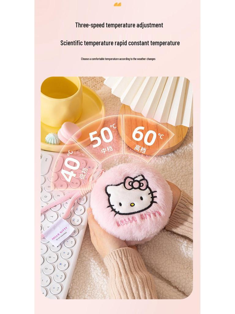 Sanrio Rechargeable Cartoon Plush Hand Warmer - Cute Winter Essential
