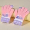 Children's gloves five-finger baby autumn and winter boys and children versatile warm knitted children's gloves winter warm gloves