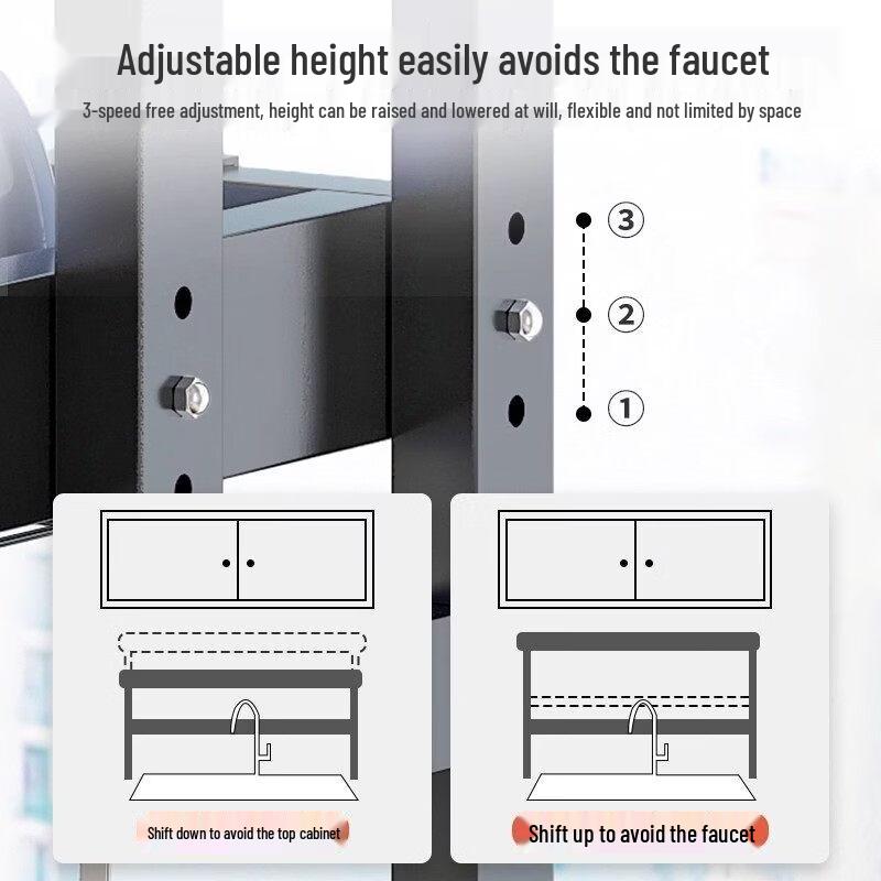 TLXT Double-Layer Sink Dish Drying Rack