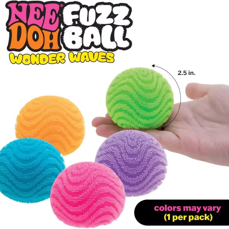 Needoh Fuzzy Spiky Fuzz Squishy Squeeze Ball Complete Set Anti Maltose Stress Anxiety Relief Vent Decompression Sensory Play Toy