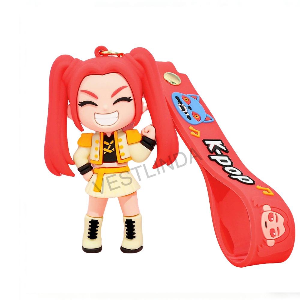 1 OR 10 PIECES KOREAN POP Demon Hunter Key Ring Rumi Key Chain Pendant Exquisite Merchandise Playthings Pouch Car Key Pendant Decoration Holiday