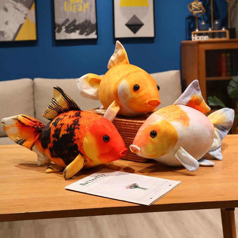 Cartoon Simulation Goldfish Doll Plush Toy Small Fish Doll Home Pillow Cushion Girl Soothing Doll