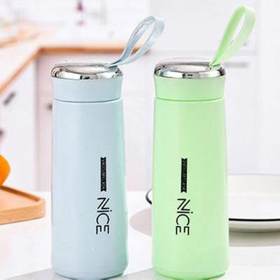 Portable Travel Insulated Cup Double Glass Car Cap Coffee Thermos Flask Cold Drink Cup Thermos Cup