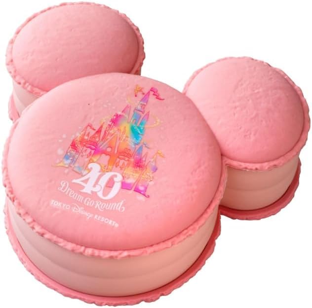 

Сувенир Микки Маус Замок Золушки Дисней Резорт 40-я годовщина Памятная продукция Дисней Резорт Футляр/шкатулка в форме макарона, Токио