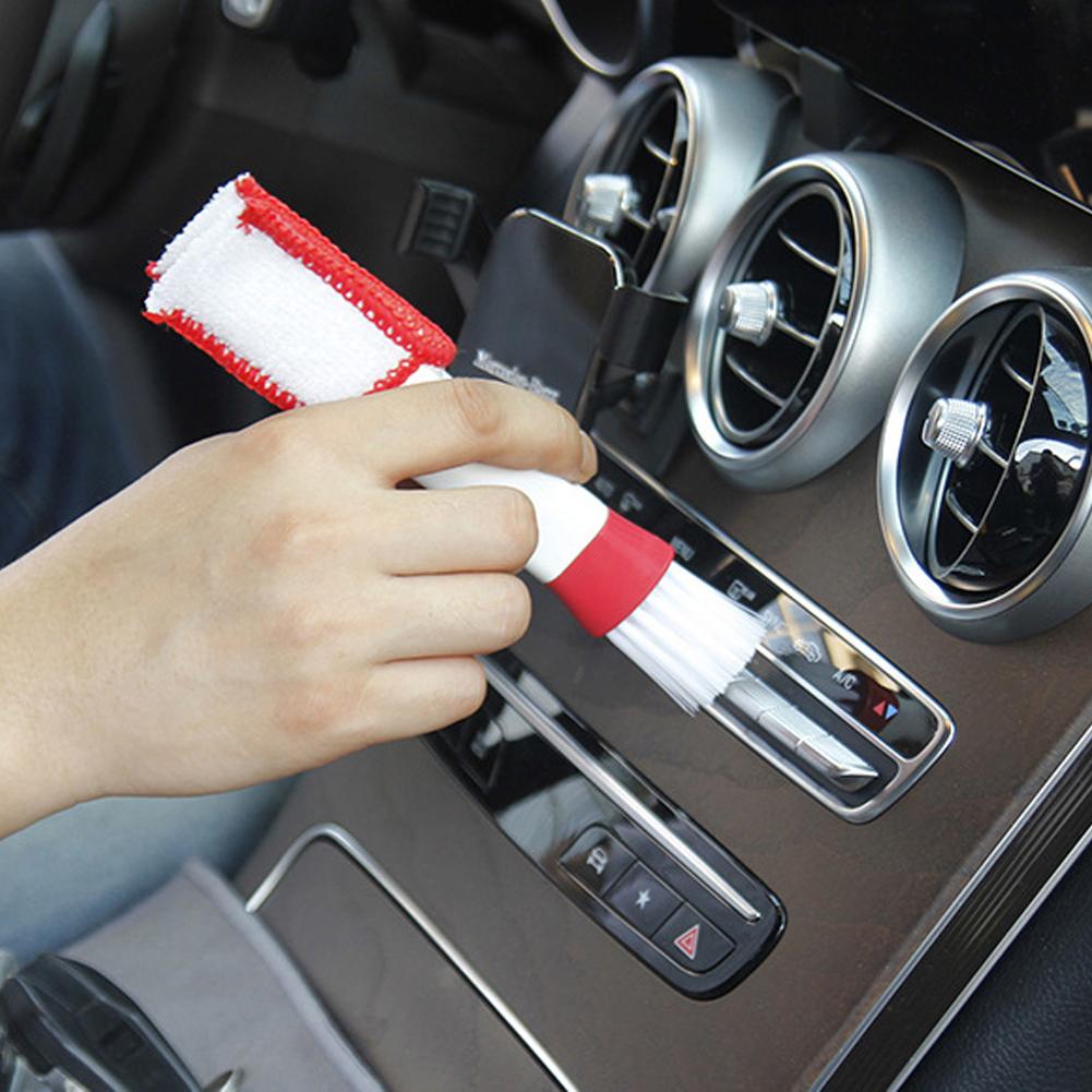 Car Interior Cleaning Tool Car Air Conditioning Air Outlet Cleaning Brush Multifunctional Auto Dust Removal Soft Brush Tools