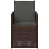 Garden Dining Chairs 2 pcs Brown and Anthracite PP