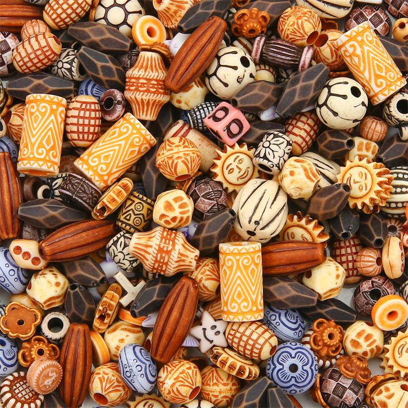 Bulk Colorful Acrylic Beads Assorted, 640-1600 Pcs for DIY Jewelry Craft