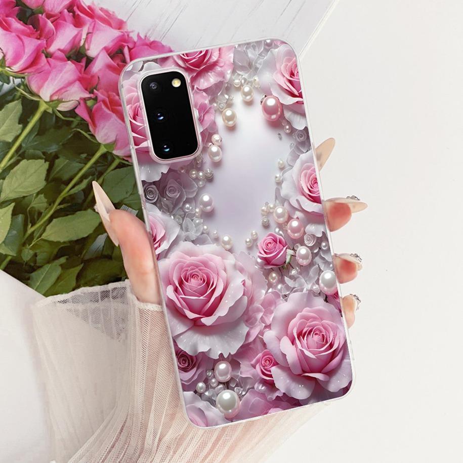For Samsung Galaxy S20 Plus Case Fashion Butterfly Flower Soft Clear Silicone Back Phone Cover For Samsung S20 Ultra S 20 Bumper