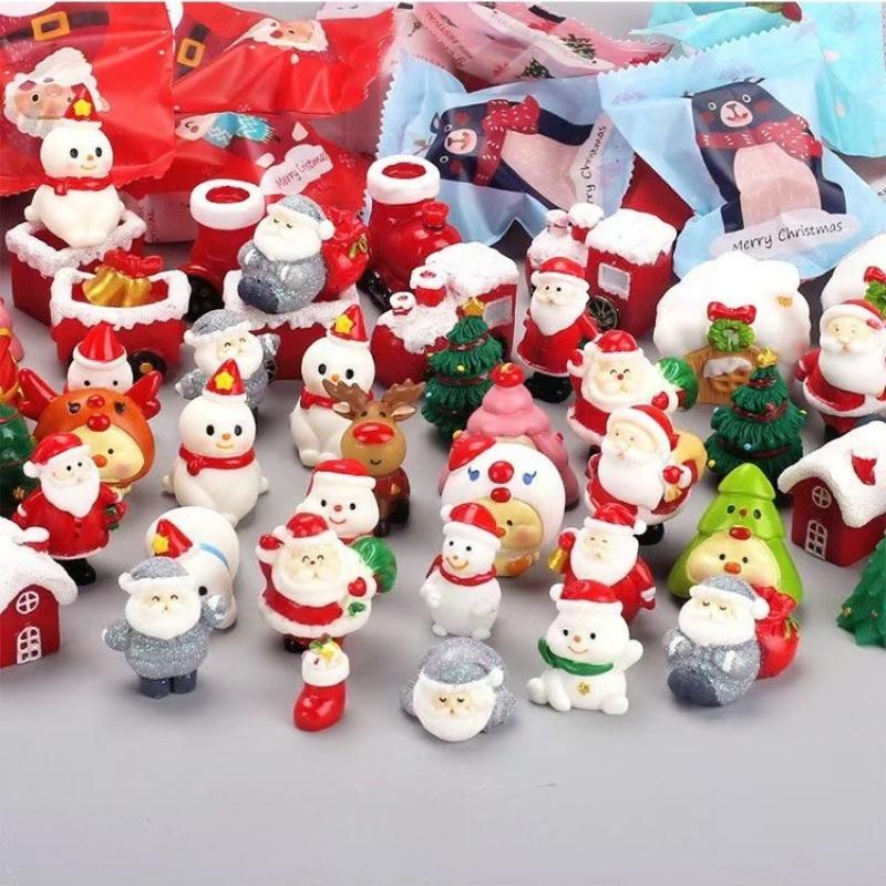 Weihnachten Überraschungstüten Miniatur Überraschungsboxen Mini Niedliche Weihnachtsmann Puppen Kindergeschenke Spielzeug Dekorative Kleine Ornamente Zufälliges Modell