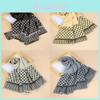 Polyester Geometric Print Silk Scarf With Sunshade Function For Spring Fashion Women