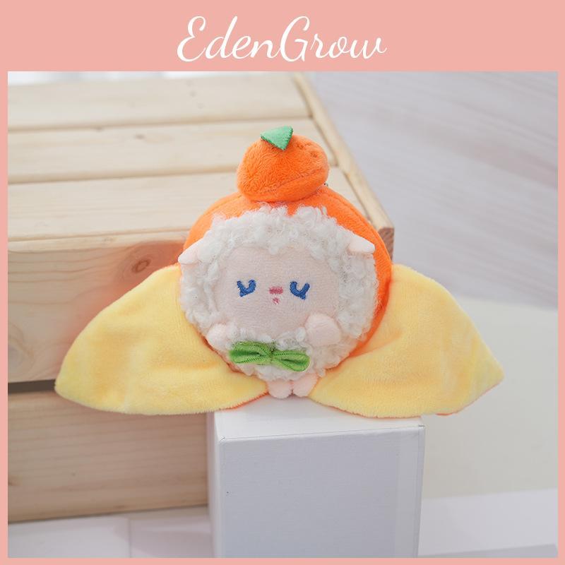 Adorable Magnetic Plush Keychain Doll Cute Fruit Character For Birthday Gift 10cm
