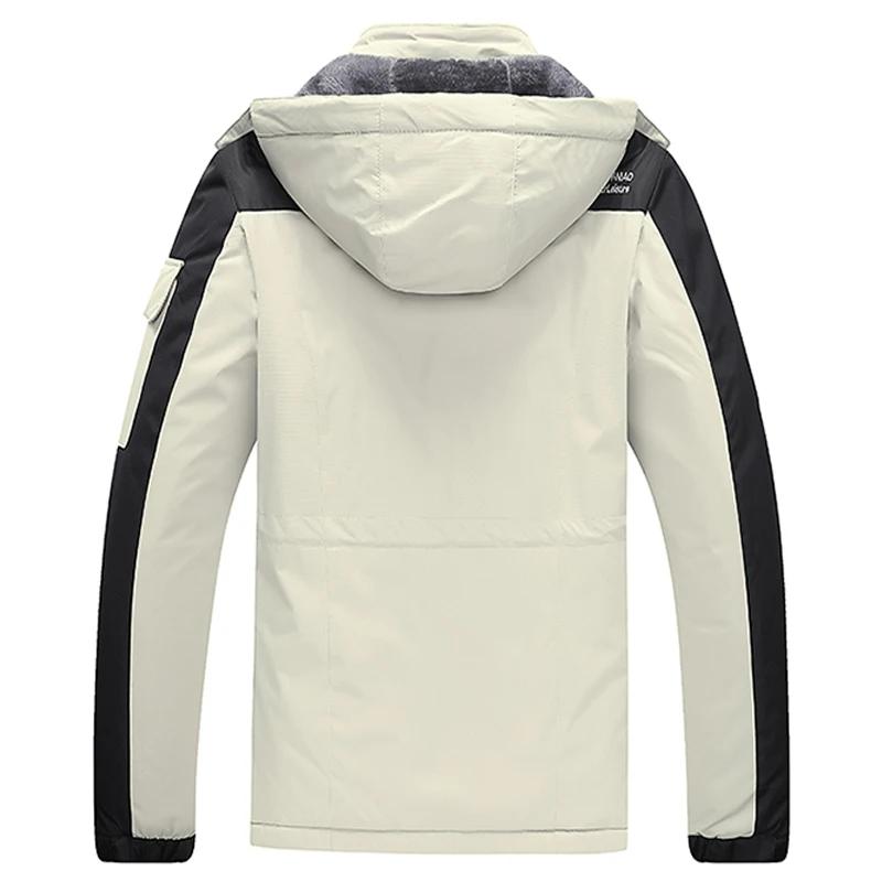 Winter Plus Velvet Thickened Couple Cotton Coat Windproof Waterproof Plus Fat Plus Size Warm Cold-proof Jacket