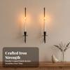2 Pieces Wall-Mounted Candle Sconce Rustic Home Decor Decorative for Entryway