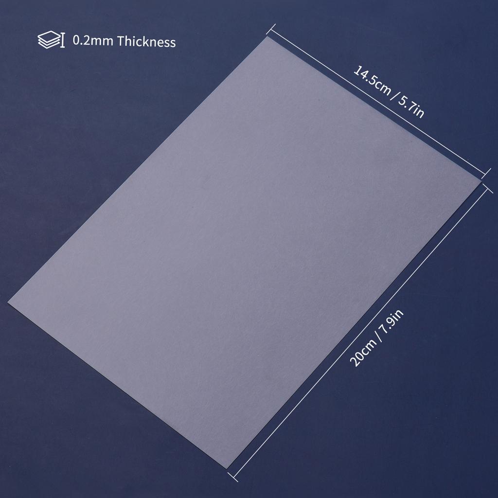 50 Sheets Shrink Films Kit Shrinky Art Film Paper Heat Shrink Sheets for DIY Craft Ornaments Pendants Earrings