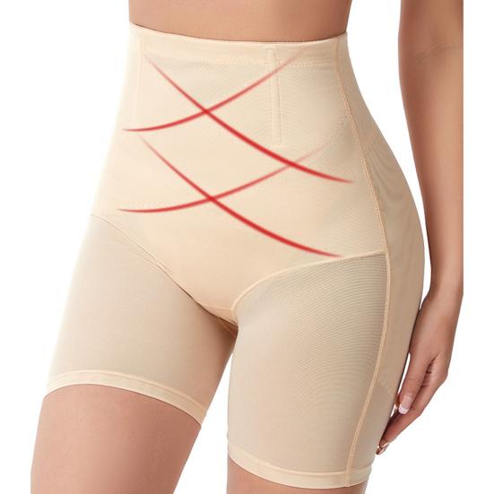 Kvinner Høy midje Formende shorts Magekontroll Rumpehever Gjenoppretting etter fødsel Stretch Shapewear Sømløse truser Undertøy