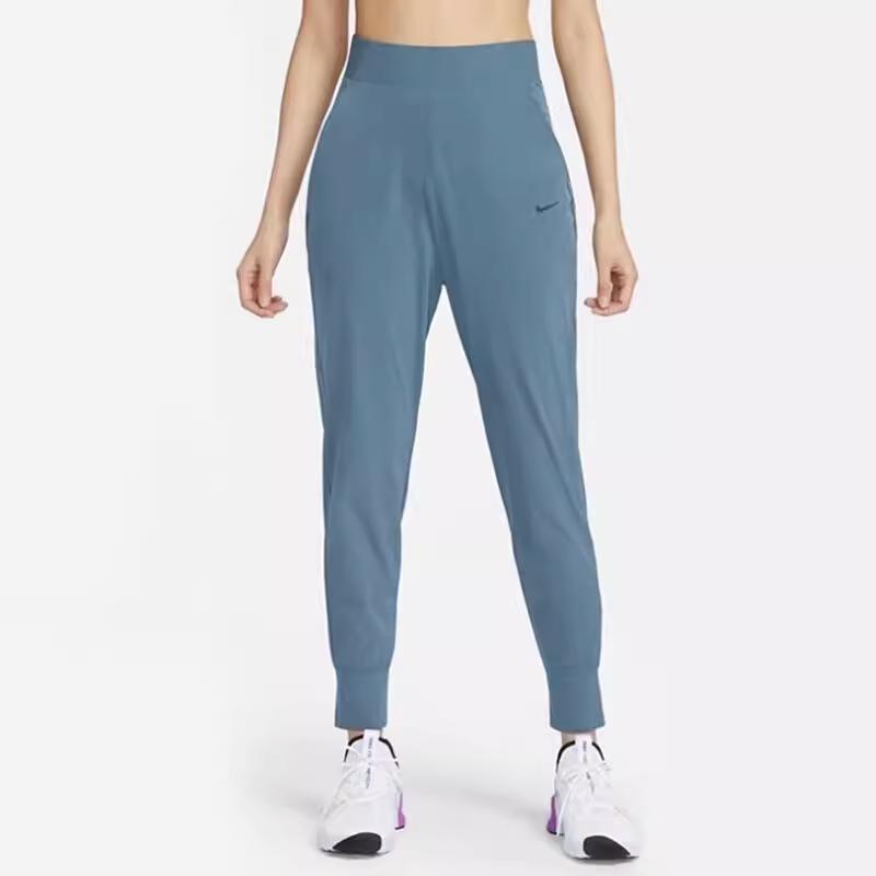 Nike Logo Woven Loose Casual Pants Women Pants Blue CU4611-058