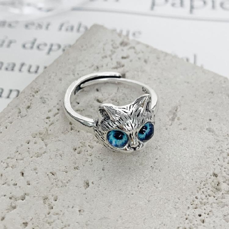 Cat Ring Cute Kitten Animal Ring for Animal Lover Women Teen Girls Birthday Gift