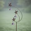 Metal Hummingbird Sculpture Outdoor Decoration Garden Stake