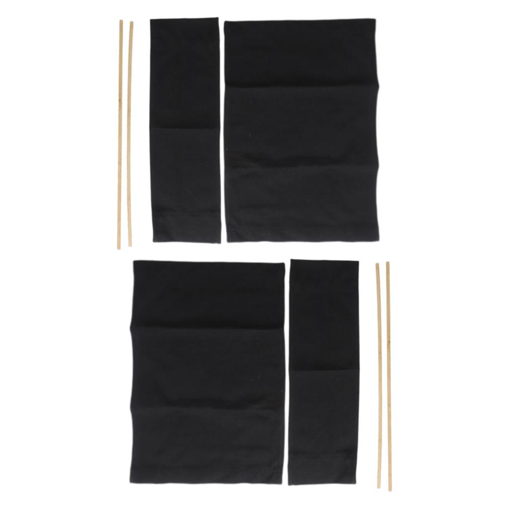 Space Saving Foldable Canvas Chair Seat Covers for Director Chairs Set of 2