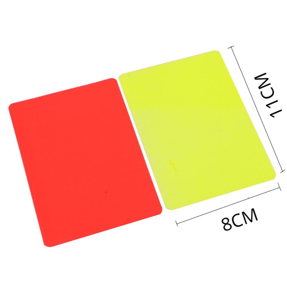 Yellow Card Football Referee Cards PVC Soccer Referee Red Yellow Card  Training