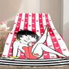 [Betty Boop Blanket] Soft Throw Blanket for Bed Sofa, Holiday Gift Blanket for Women Men Family Friend