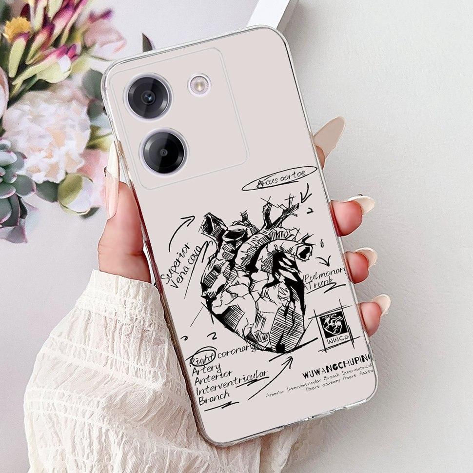 For Xiaomi Poco M7 Pro 5G Case New Dargon Art Painted Cover For Poco M7 PocoM7 Pro 5G Back Cover Soft TPU Fundas Coque