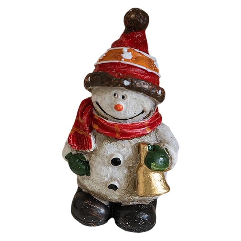 Christmas Figurine Figure Decors Resin Santa Clauses Statue Christmas Decorative Figurines Table Centerpiece for Holiday