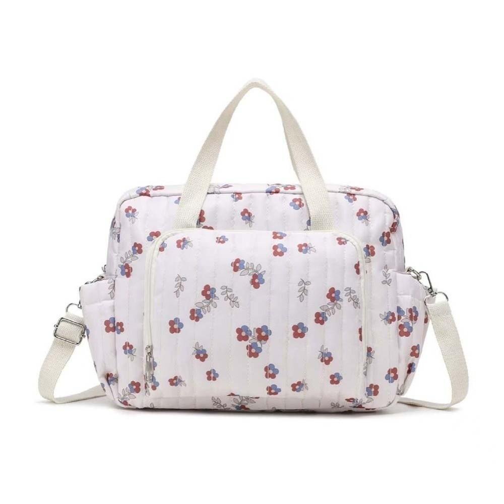 Large Capacity Diaper Organizer Lightweight Cotton Handbag Stroller Hanging Pack  Toddler Style 5