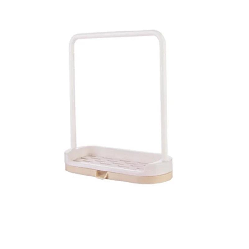 

1 шт. Полка для хранения кухонных полотенец, полка для слива губки, пластиковая подставка для кухонных полотенец, держатели для домашнего органайзера, гаджеты для ванной комнаты