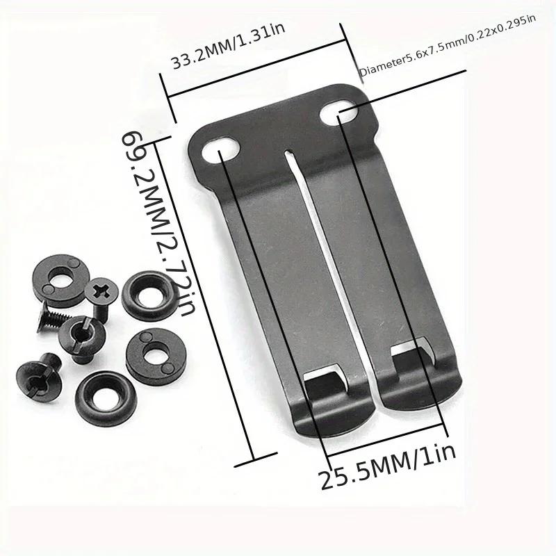 

DIY Waist Accessory With Screw Holster Clip for Secure Attachment Back Clip Holster KYDEX HOLSTER CLIPS білий