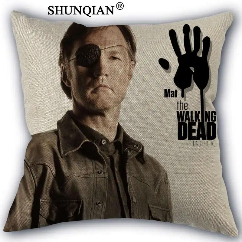Wjy424-10 Custom Pillowcase The Walking Dead Cotton Linen One Side Home Mondern Classical Pillow Covers 45X45Cm