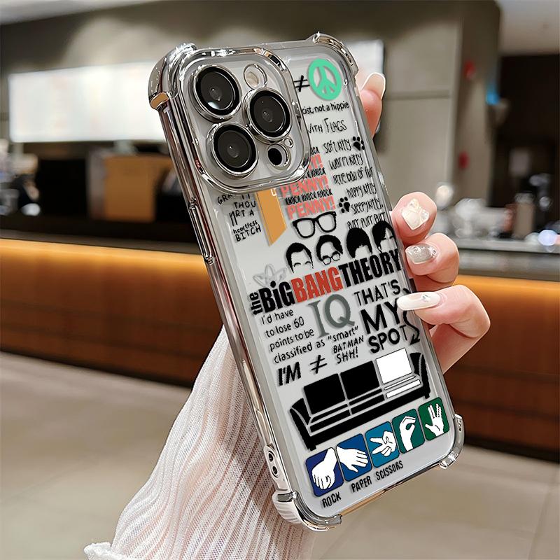 Popular TV Series The Big Bang Theory Plating Phone Case For Samsung S26 S25 S24 S23 S22 S21 S20 FE Note20 Edge Plus Ultra 4G 5G