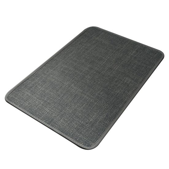 Linen Floor Mat 23.6"x15.8" Non Slip Kitchen Rug Absorbent Quick-Dry Bathroom Mat for Home Office Entrance Entryway Bedroom