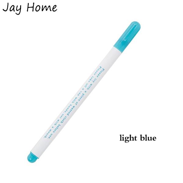 

1-7PCS Water Erasable Fabric Markers Disappearing Ink Fabric Pens Disappearing Garment Tracing Tools for Cross Stitch Embroidery світло-синій колір
