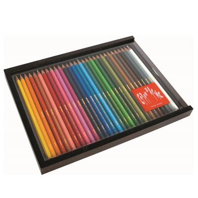 Caran Swiss Color rozpuszczalne w wodzie kolorowe kredki 30 kolorów zestaw w drewnianym pudełku d'Ache 1285-430
