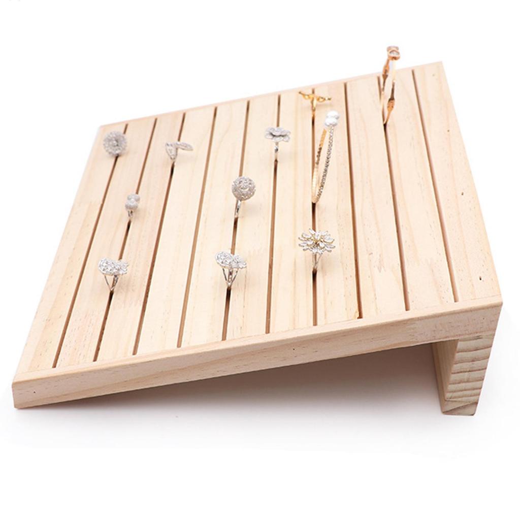 10 Rows Ring Display Holder, for Rings Earrings Selling Rack Showcase Jewelry