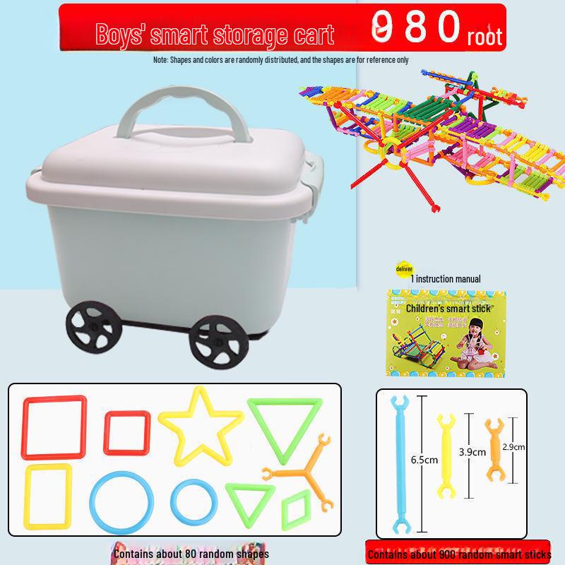 Kids' Educational Magic Stick Building Blocks - DIY Puzzle & Assembly Toy for Early Learning