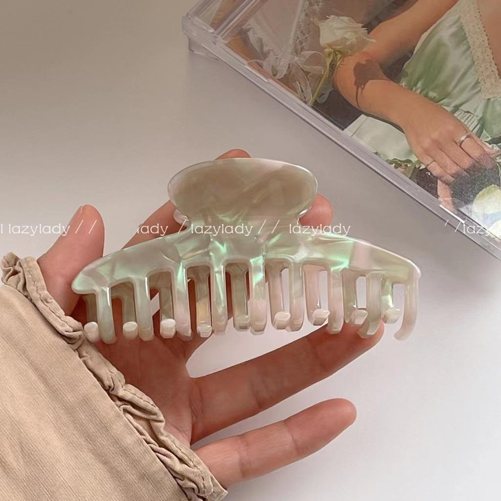 Elegant French Mermaid Acetate Large Claw Clip for Women's Hair