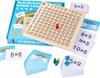 Multiplication Table Game Wooden Montessori Children Educational Logical Game