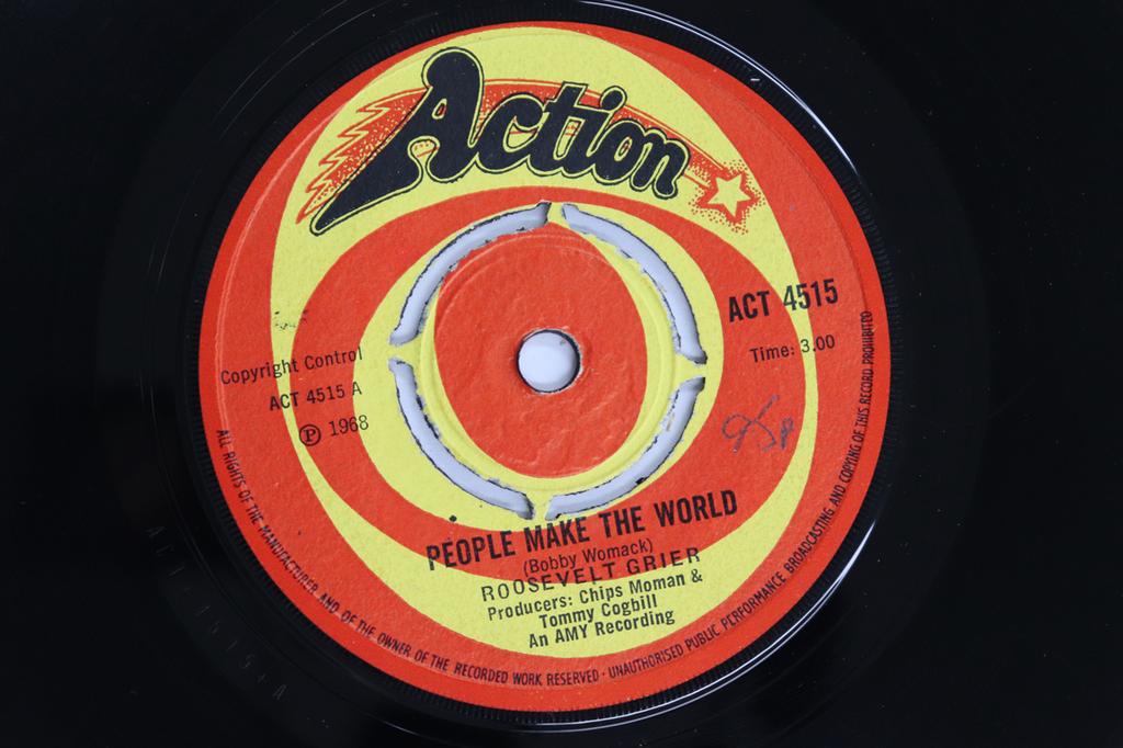7inch Record ROOSEVELT GRIER - People Make The World ACT4515 Action 1968 UK Soul/Funk Used