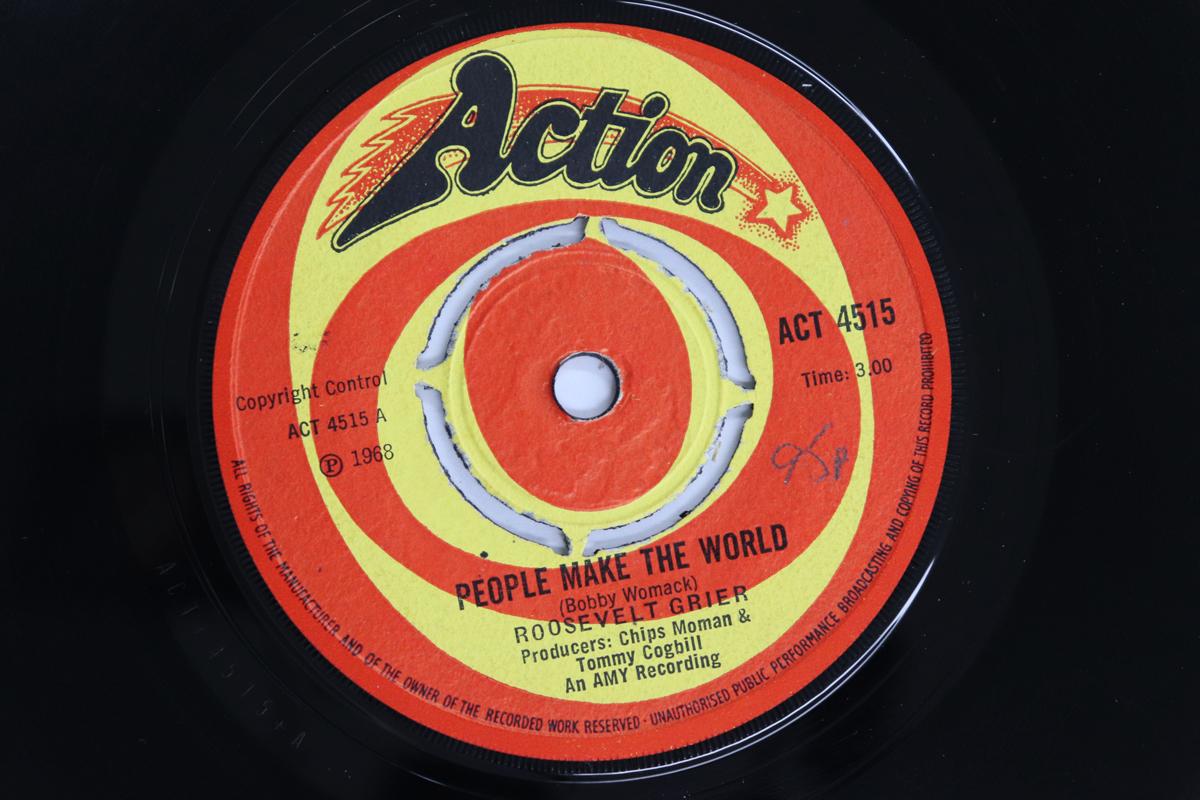 

7inch Record ROOSEVELT GRIER - People Make The World ACT4515 Action 1968 UK Soul/Funk Used